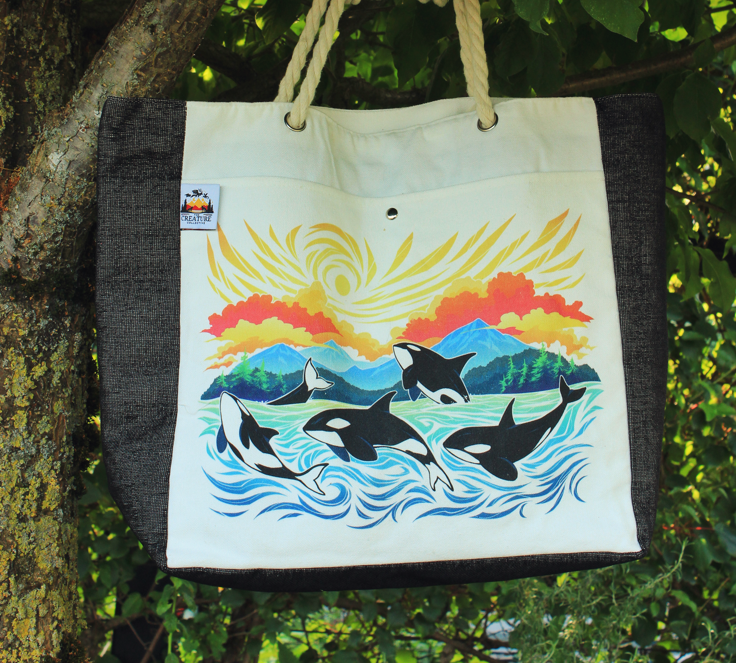Orca Pod Beach Bag