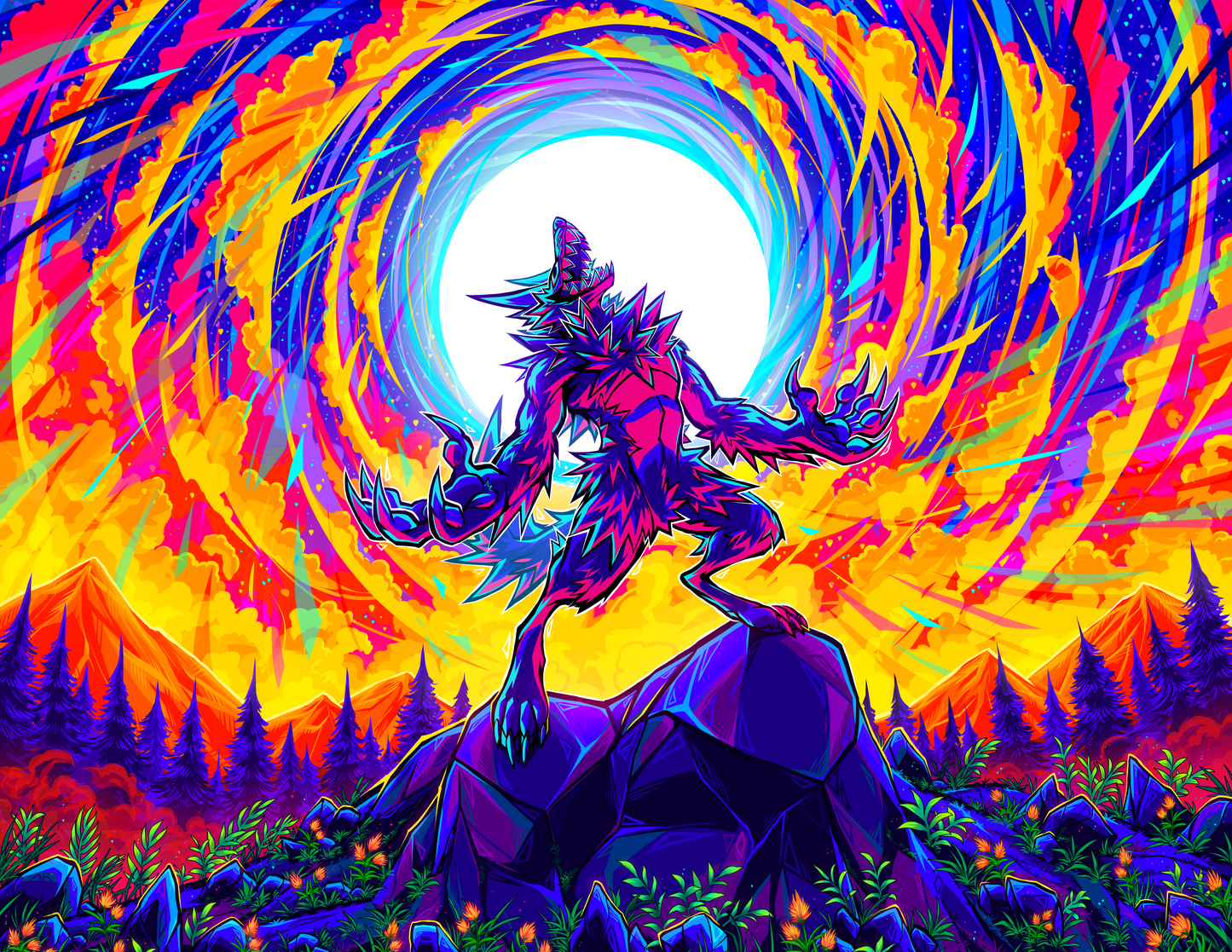 Full Moon Art Print