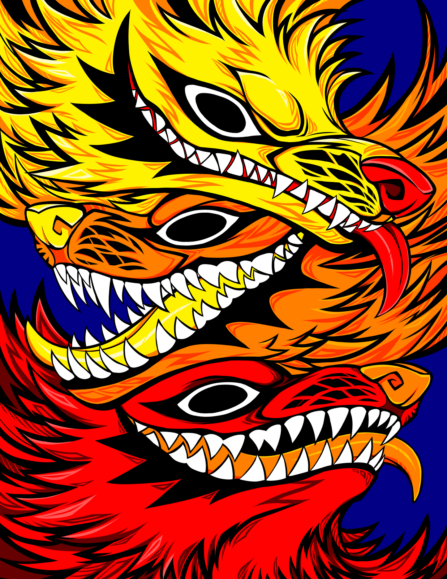 Wolf Spirits Art Print