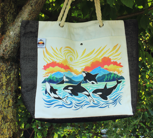 Orca Pod Beach Bag