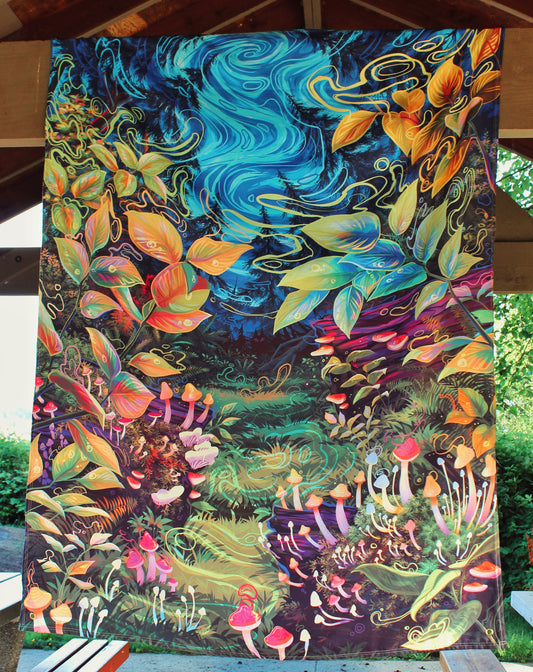 Mushroom Forest Tapestry